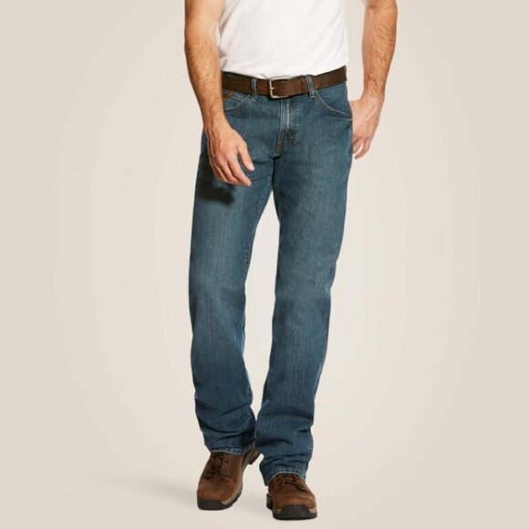 Ariat Men's Rebar M4 Relaxed DuraStretch Basic Boot Cut Jean - 38/30